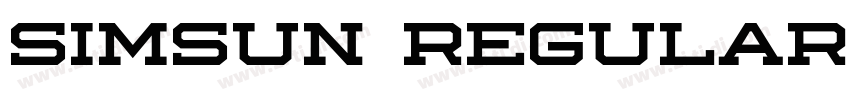 simsun regular字体转换 simsun regular字体转换